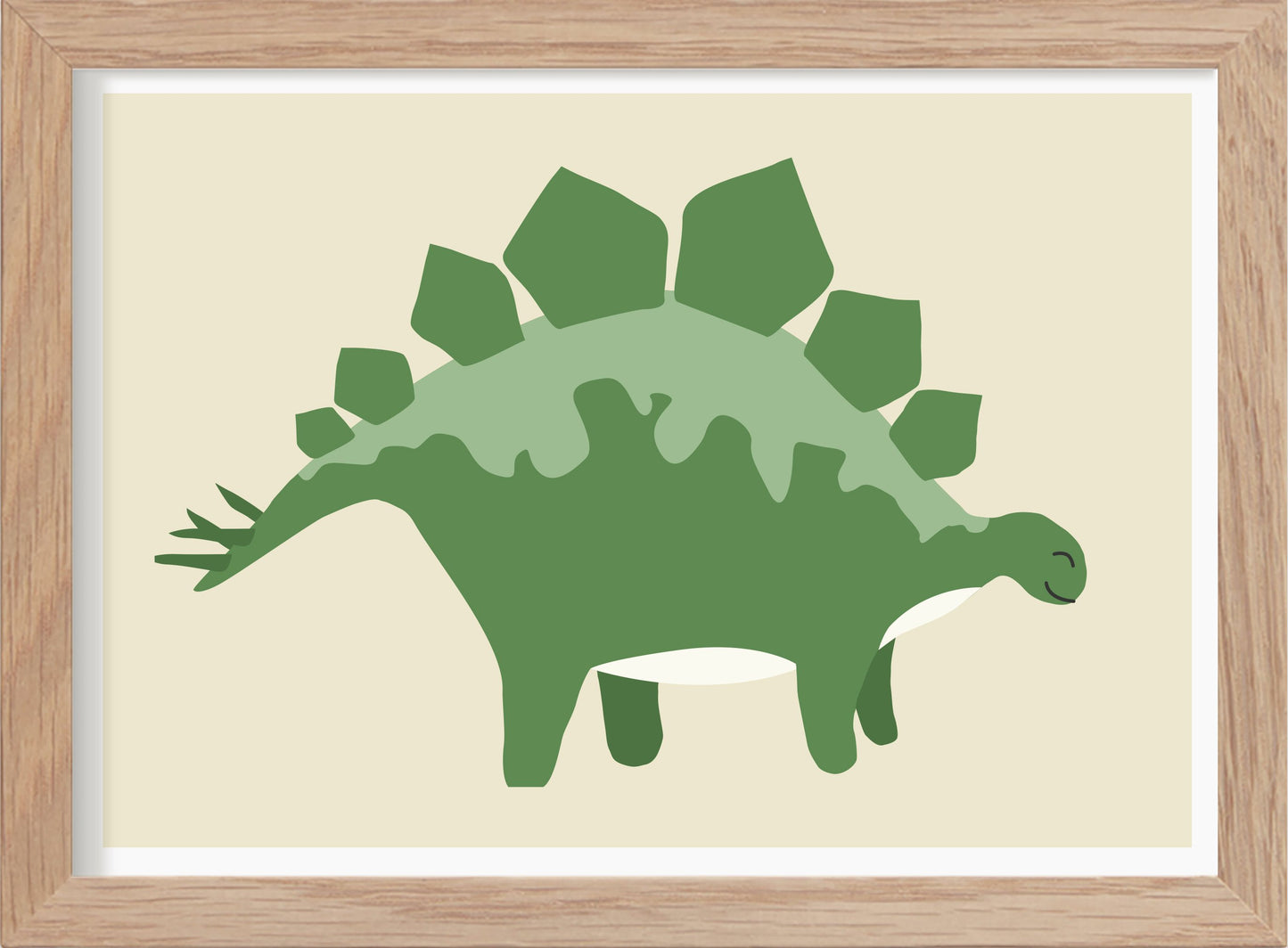 Dinosaurie Stegosaurus - Mini print A5 - Kunskapstavlan