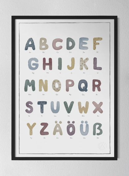 Classic Black Pinewood Frame Patterned