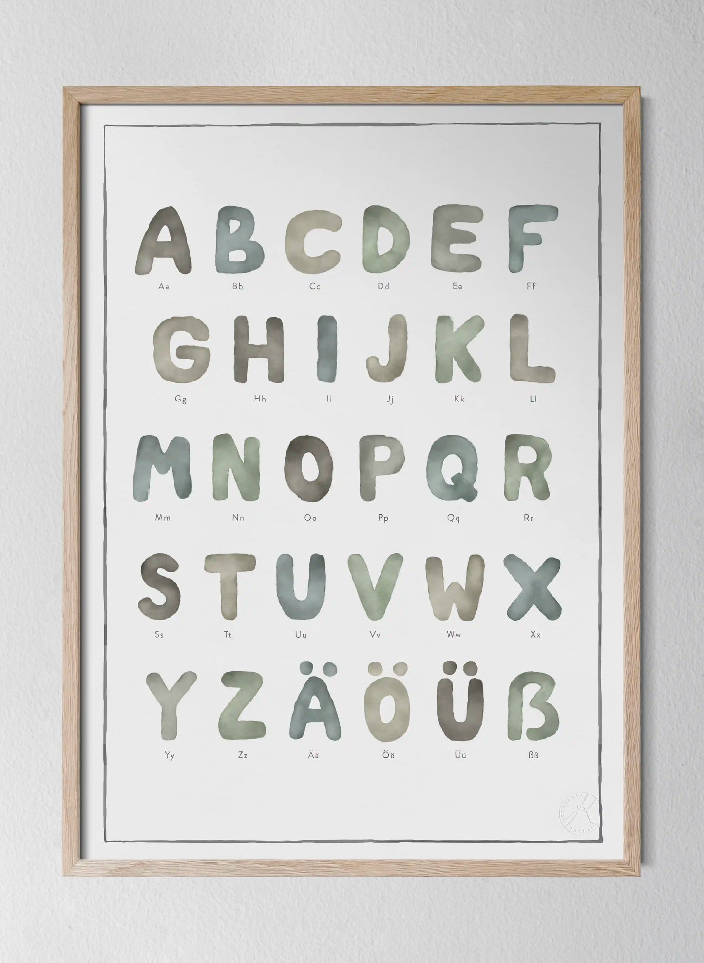 Classic Oak Frame Watercolour