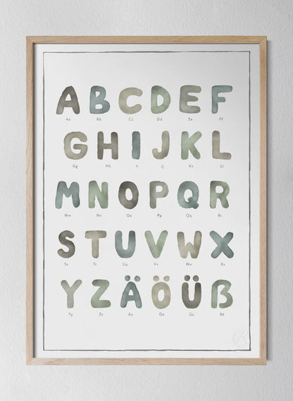 Classic Oak Frame Watercolour