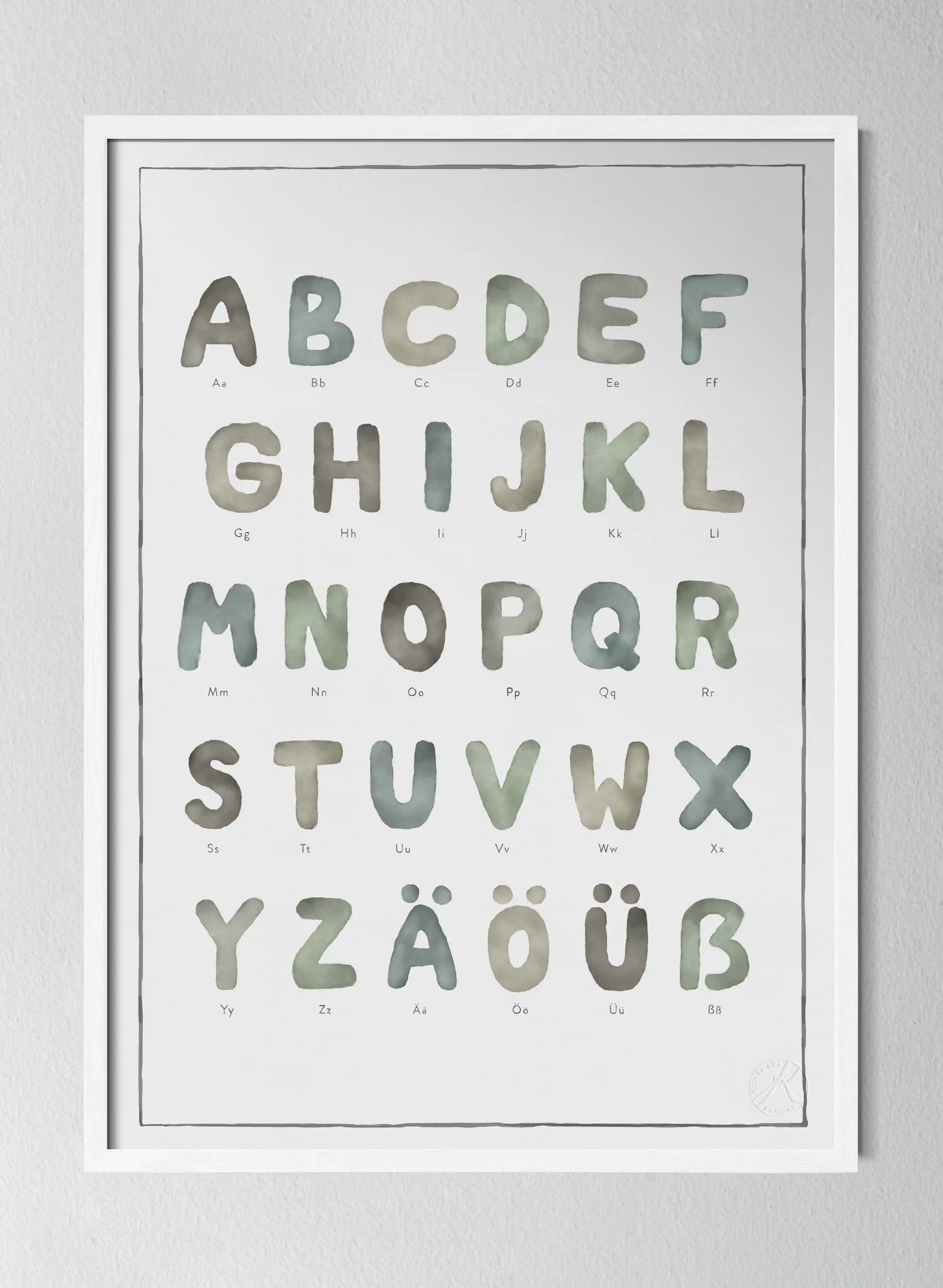 Classic White Pinewood Frame Watercolour