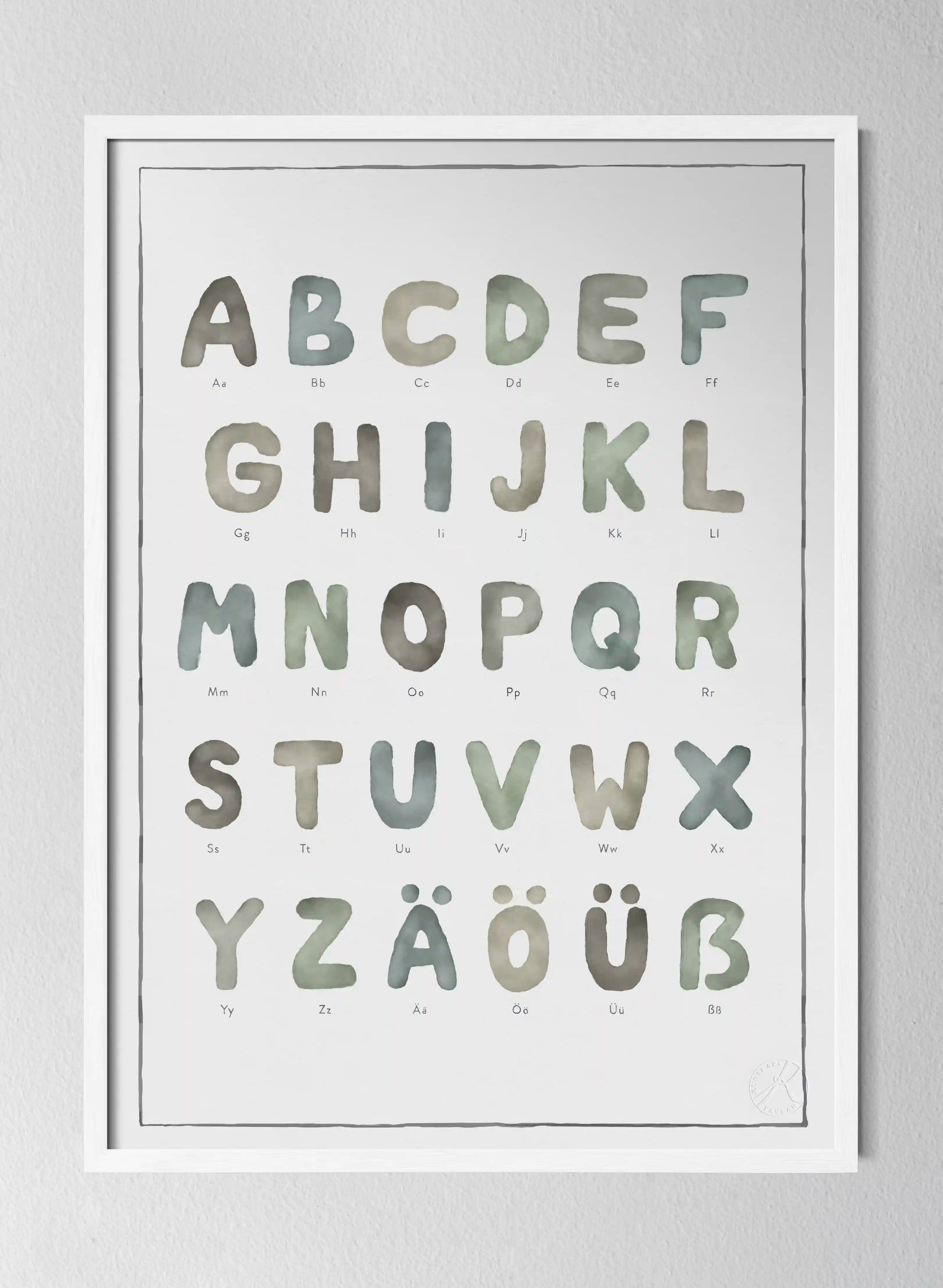 Classic White Pinewood Frame Watercolour