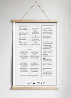 Poster Hanger in Solid Oak