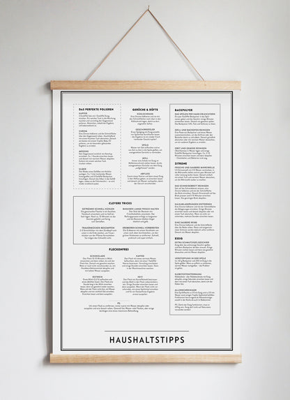 Poster Hanger in Solid Oak