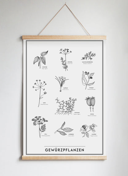 Poster Hanger in Solid Oak