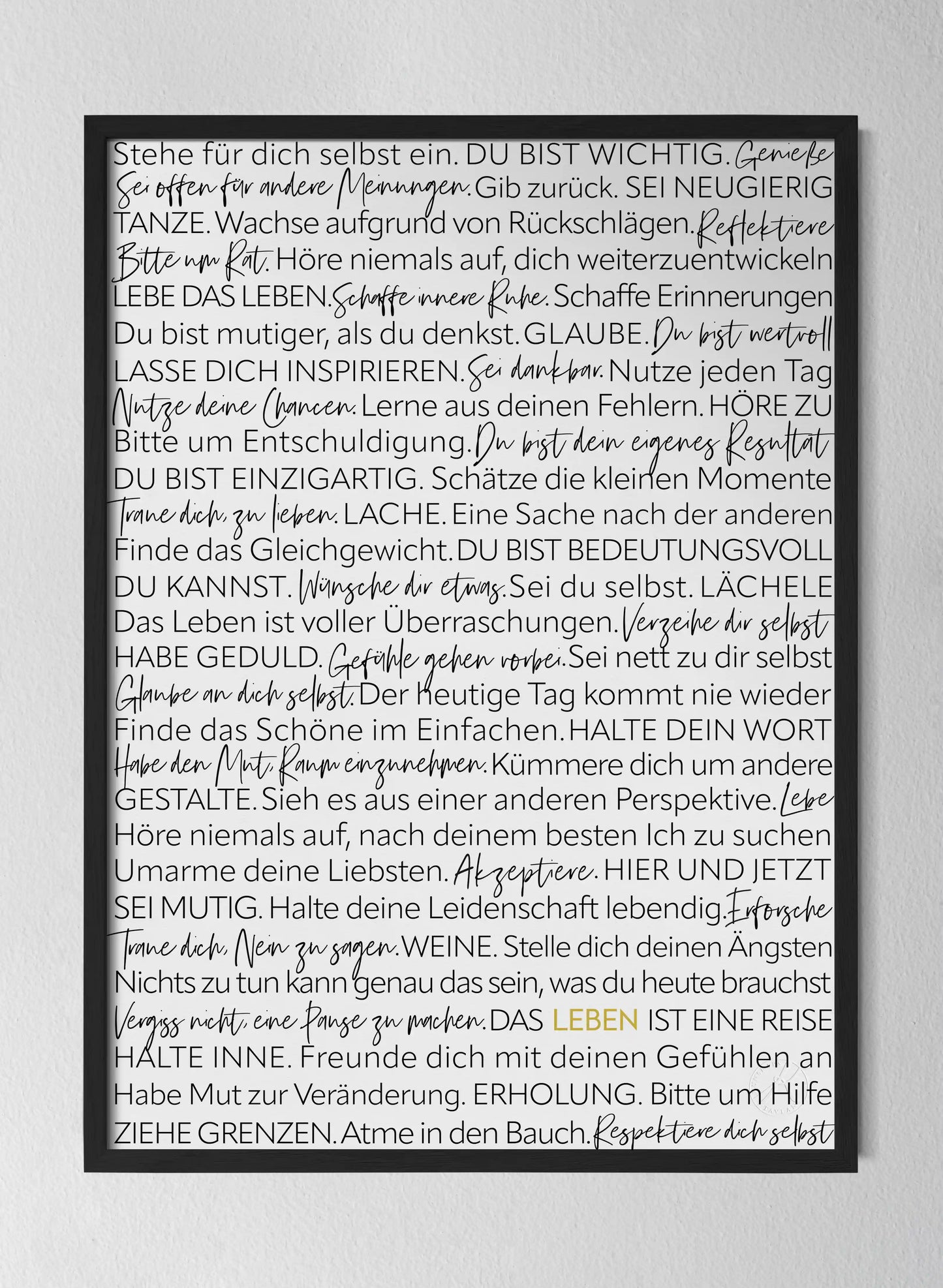 Classic Black Pinewood Frame