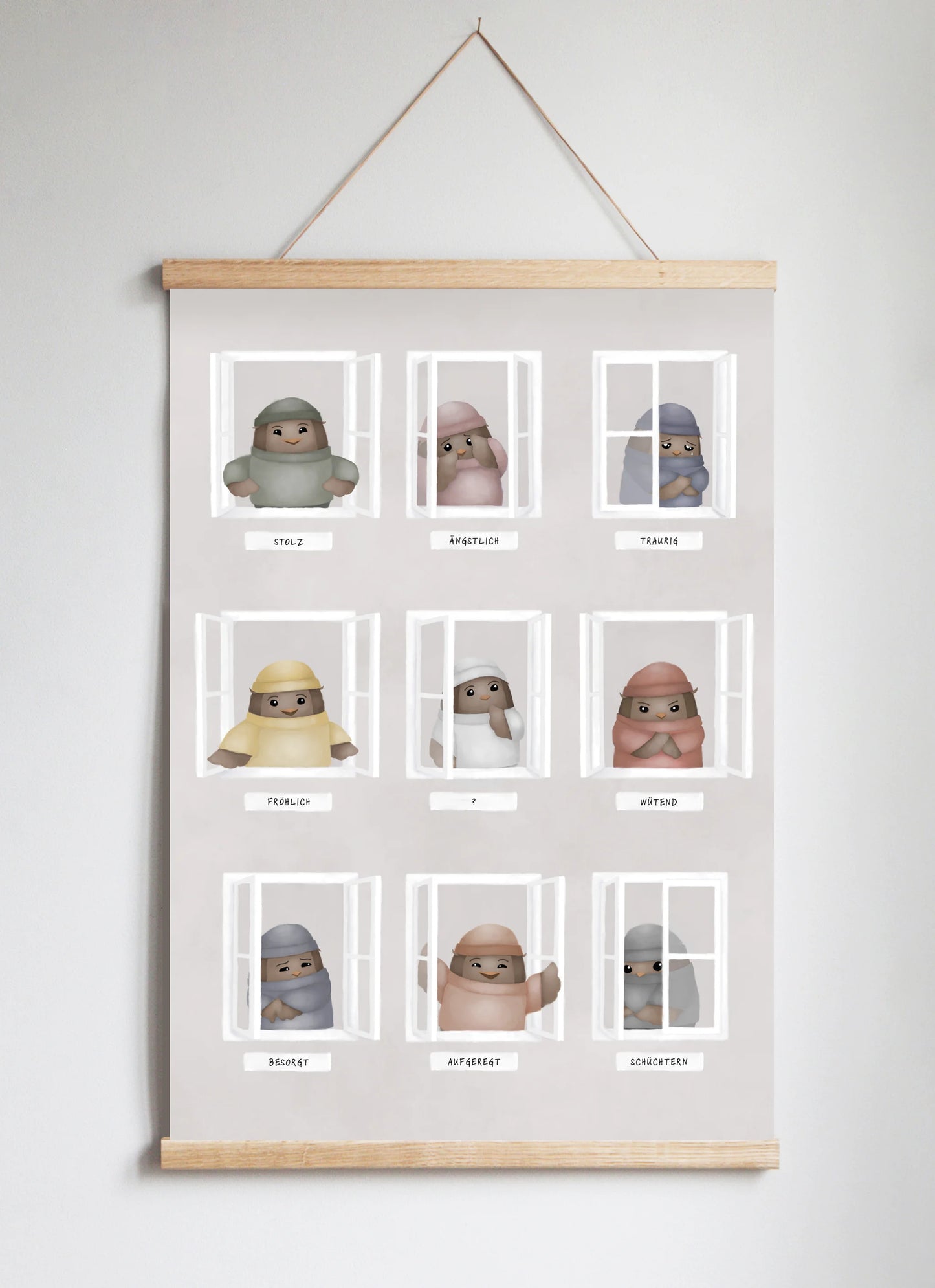 Poster Hanger in Solid Oak