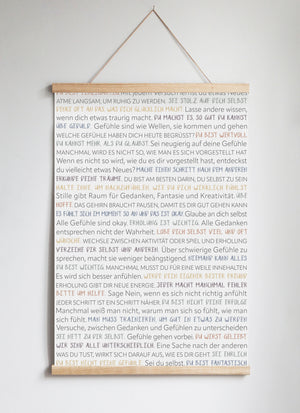 Poster Hanger in Solid Oak