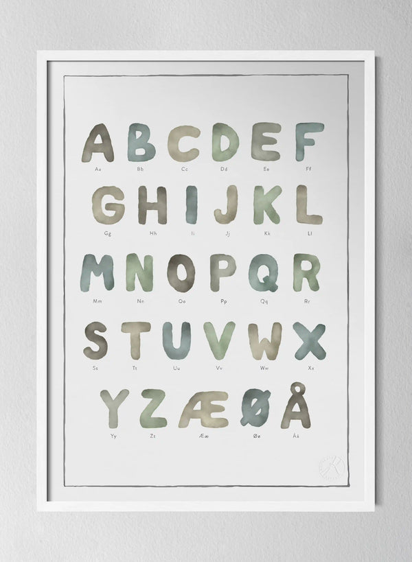 Classic White Pinewood Frame Akvarell
