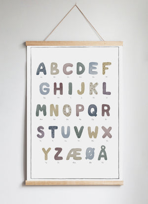 Poster Hanger in Solid Oak Mønstret