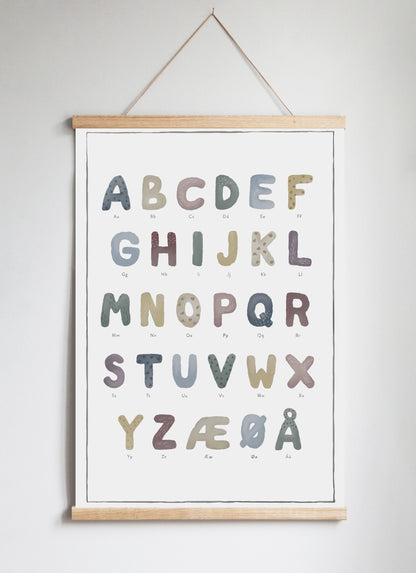 Poster Hanger in Solid Oak Mønstret