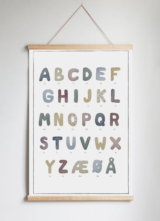 Poster Hanger in Solid Oak Mønstret