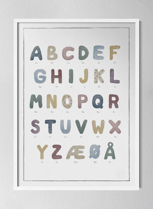 Classic White Pinewood Frame Mønstret