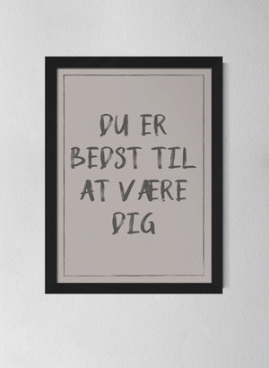 Classic Black Pinewood Frame Misty Blush