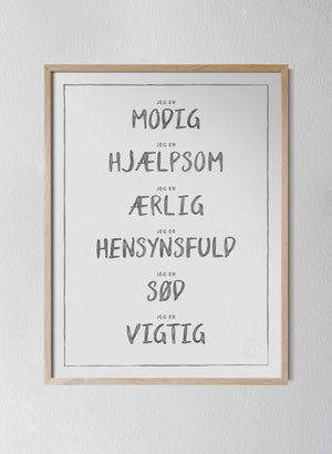 Classic Oak Frame Dark Grey