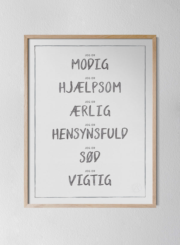 Classic Oak Frame Dark Grey