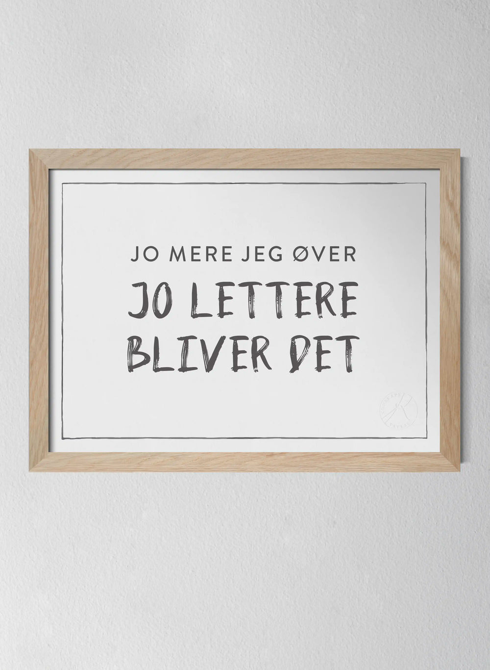 Jo mere jeg øver, jo lettere bliver det