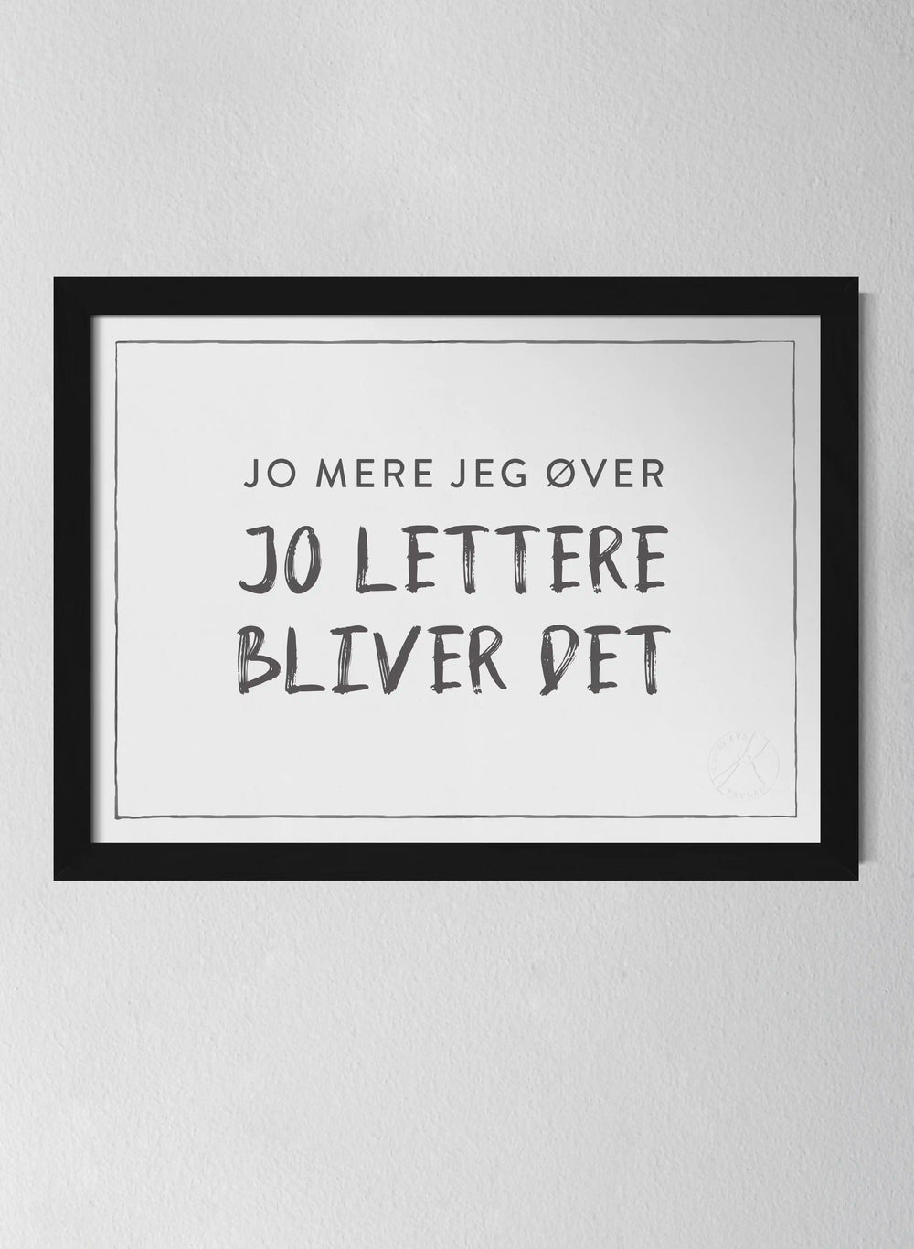 Jo mere jeg øver, jo lettere bliver det