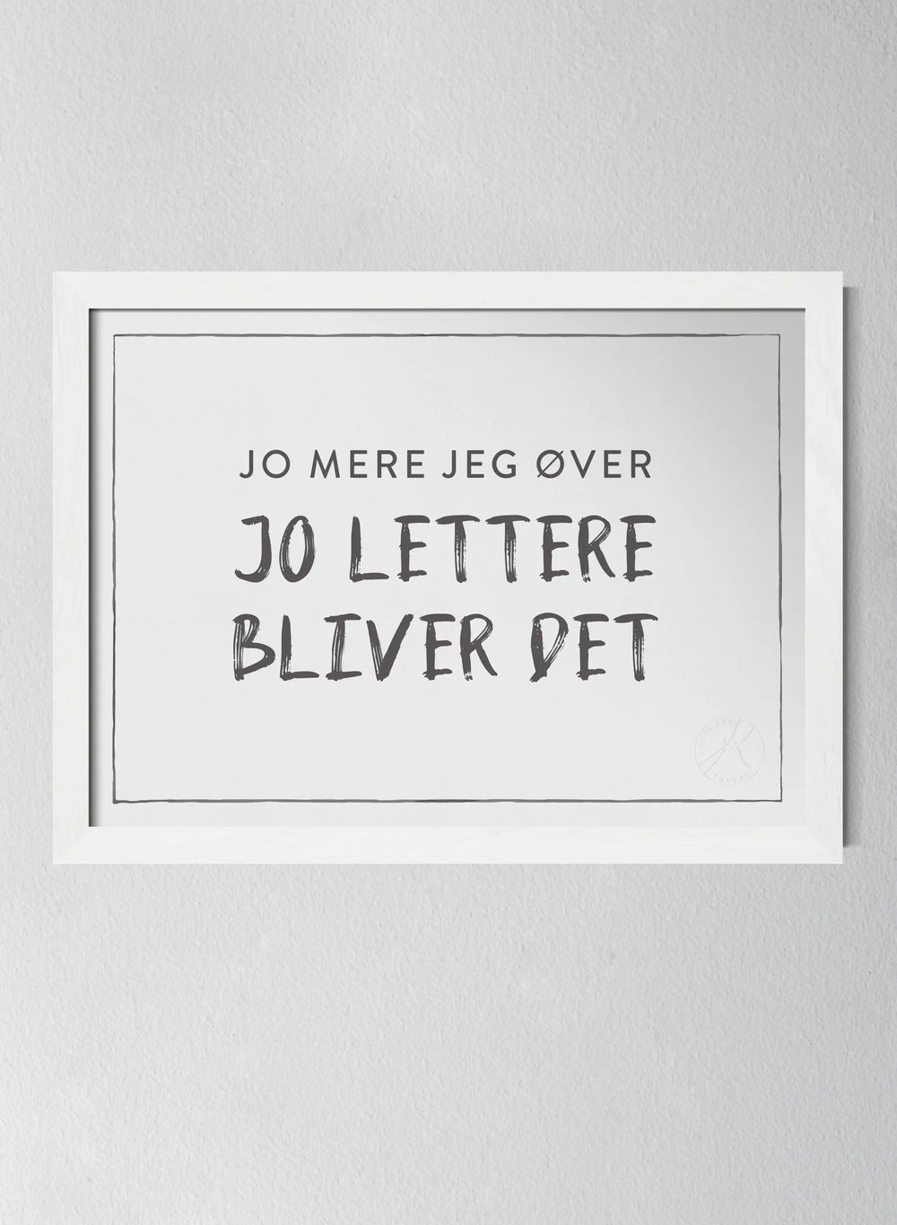 Jo mere jeg øver, jo lettere bliver det