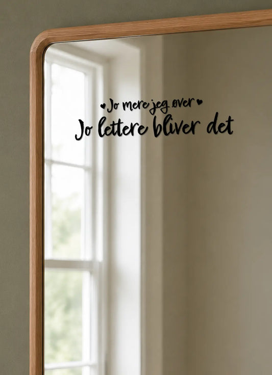 Jo mere jeg øver, jo lettere bliver det