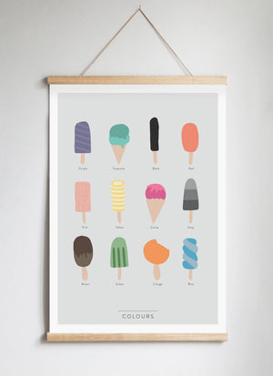 Poster Hanger in Solid Oak