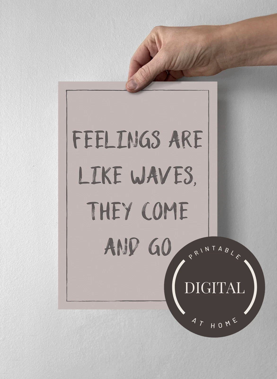 21 x 30 cm - DIGITAL - Print at home Misty Blush