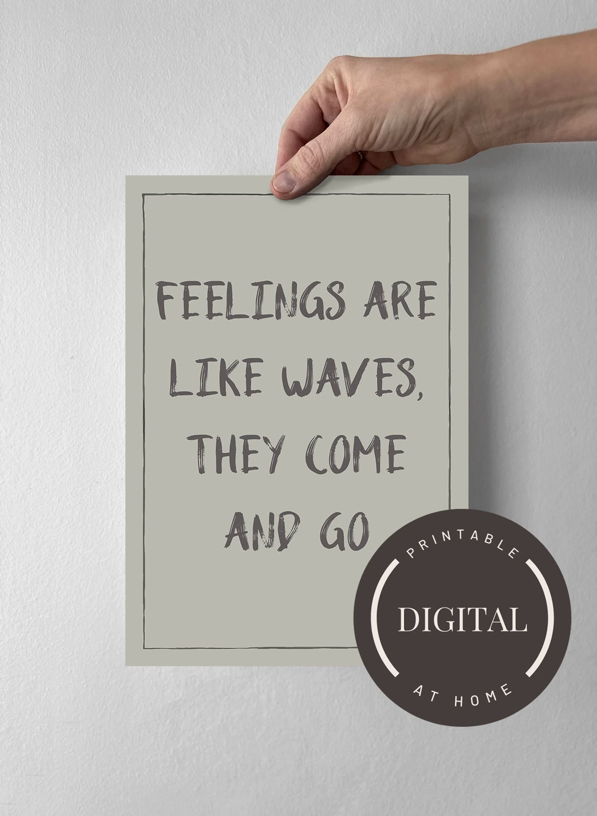 21 x 30 cm - DIGITAL - Print at home Sandwashed Sage
