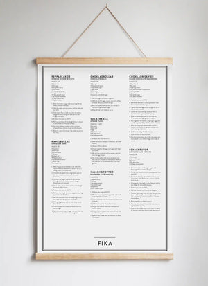Poster Hanger in Solid Oak