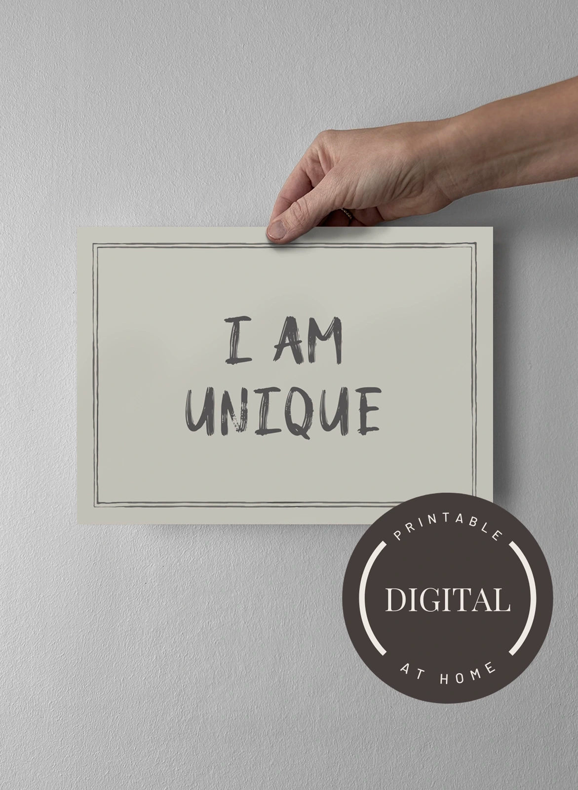 21 x 30 cm - DIGITAL - Print at home Pearl Grey