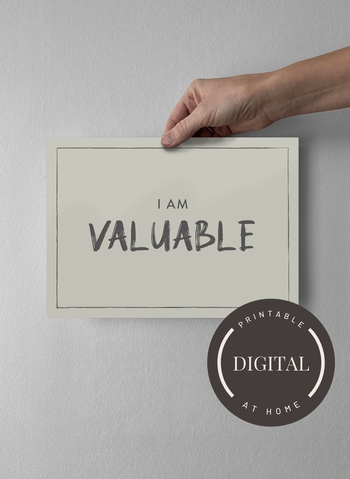21 x 30 cm - DIGITAL - Print at home Pearl Grey