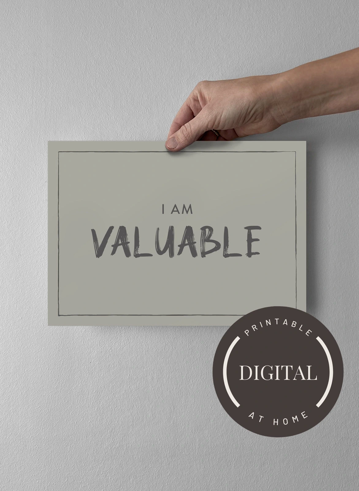 21 x 30 cm - DIGITAL - Print at home Sandwashed Sage