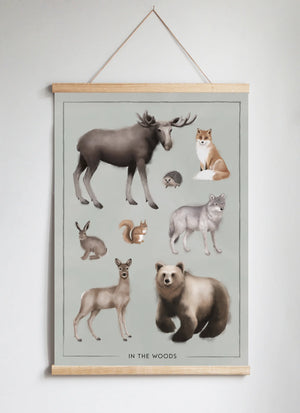 Poster Hanger in Solid Oak
