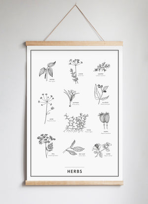 Poster Hanger in Solid Oak
