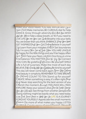 Poster Hanger in Solid Oak