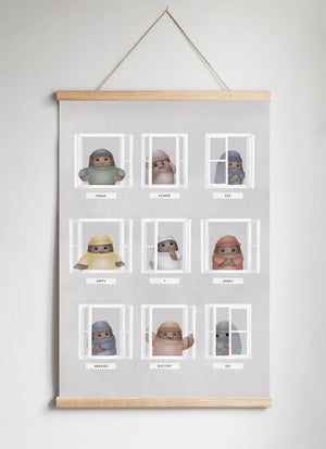 Poster Hanger in Solid Oak