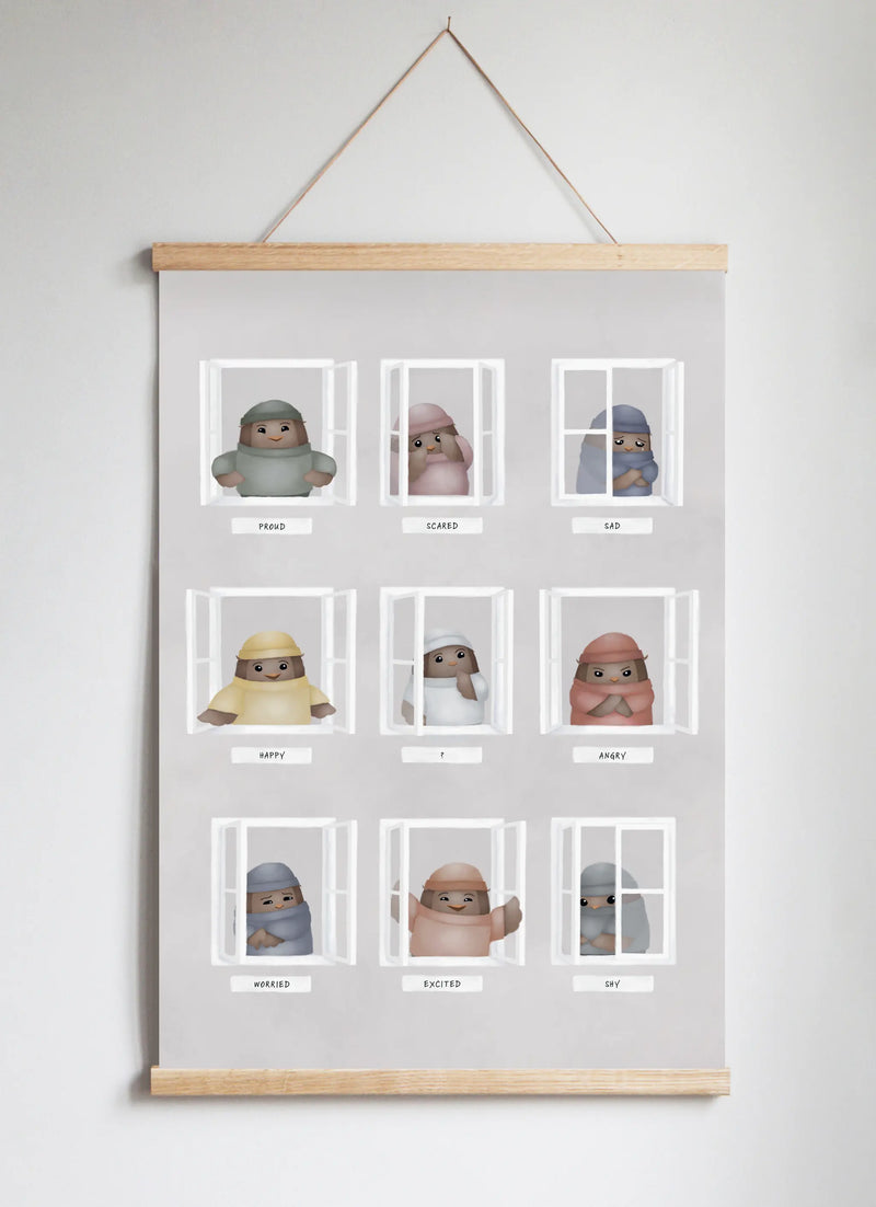 Poster Hanger in Solid Oak