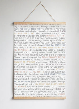 Poster Hanger in Solid Oak