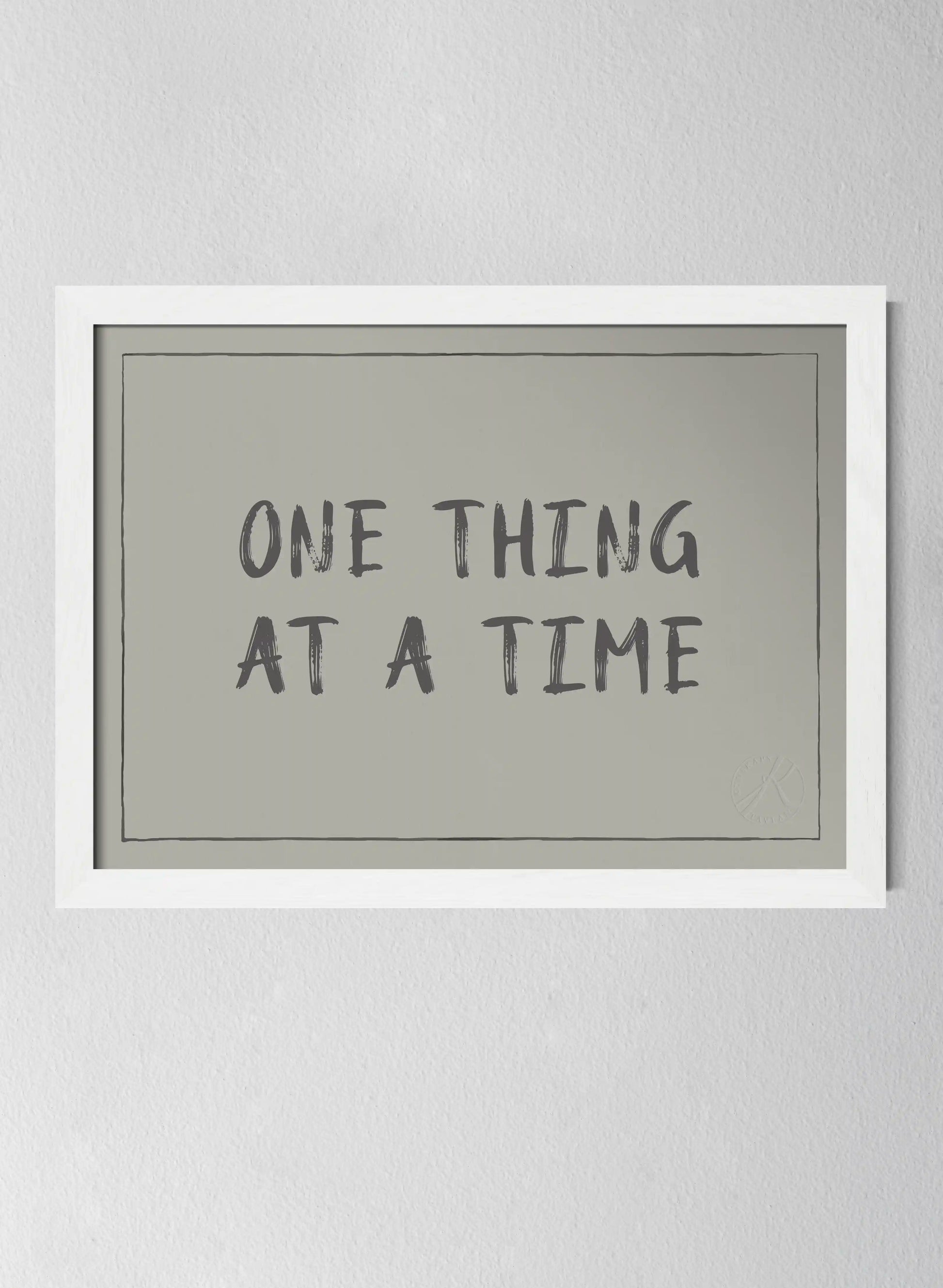 Classic White Pinewood Frame Sandwashed Sage