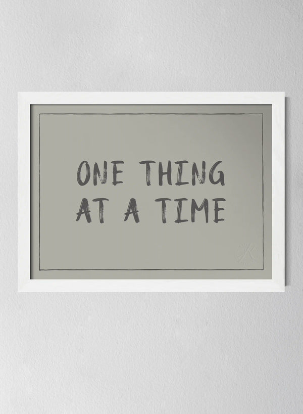 Classic White Pinewood Frame Sandwashed Sage