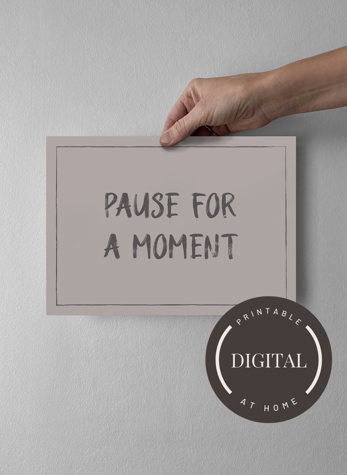 21 x 30 cm - DIGITAL - Print at home Misty Blush
