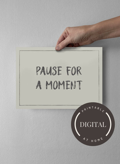 21 x 30 cm - DIGITAL - Print at home Pearl Grey