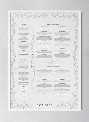 Classic White Pinewood Frame Black & White
