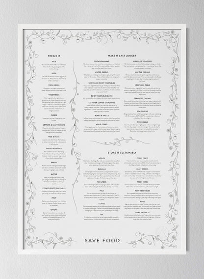 Classic White Pinewood Frame Black & White