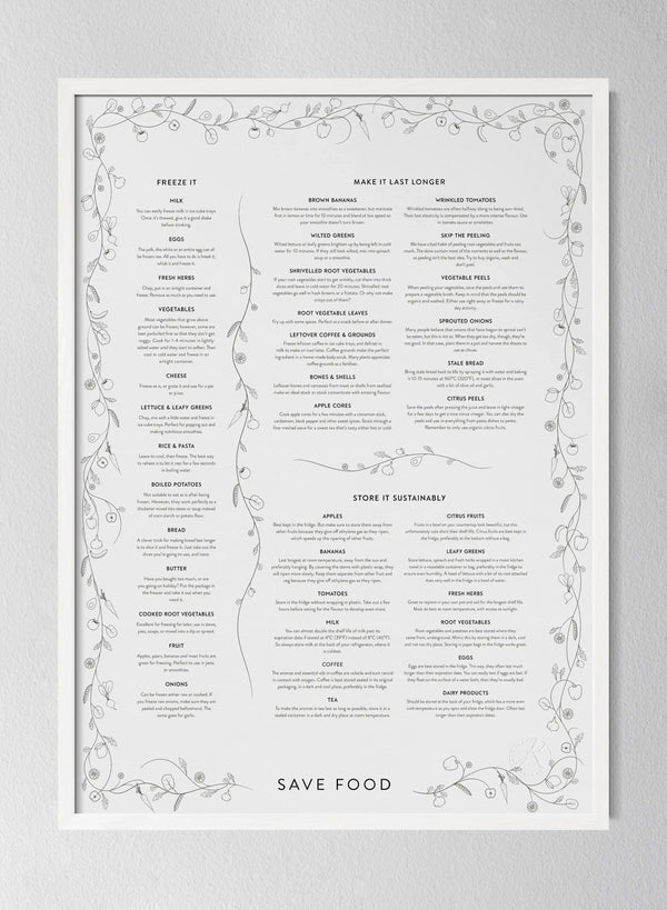 Classic White Pinewood Frame Black & White