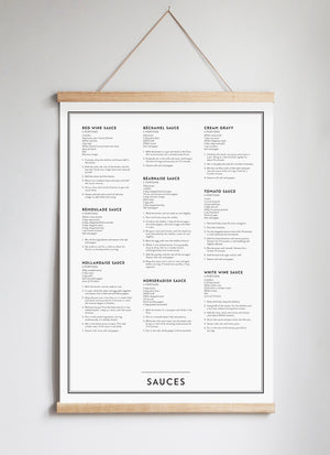 Poster Hanger in Solid Oak White