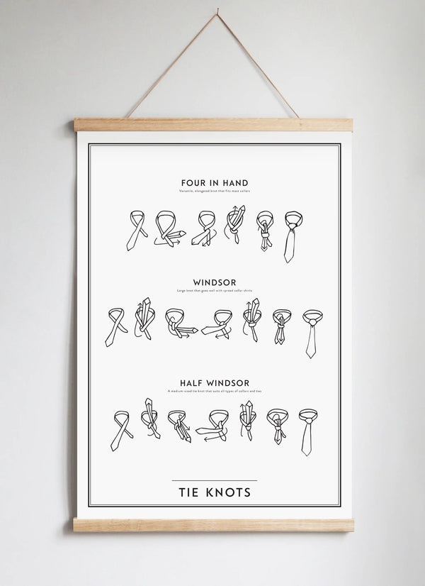 Poster Hanger in Solid Oak