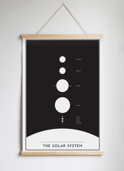Poster Hanger in Solid Oak