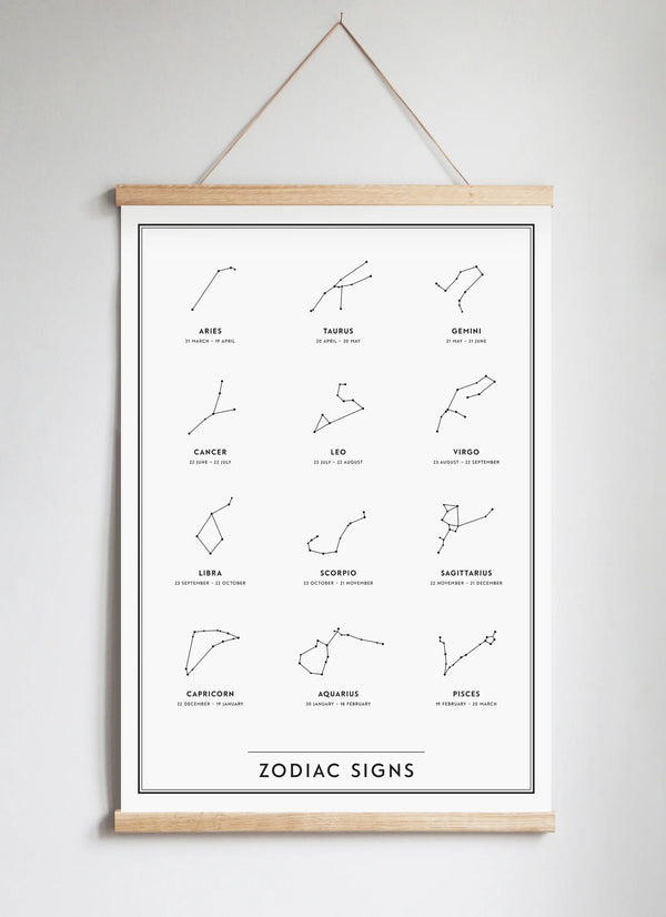 Poster Hanger in Solid Oak