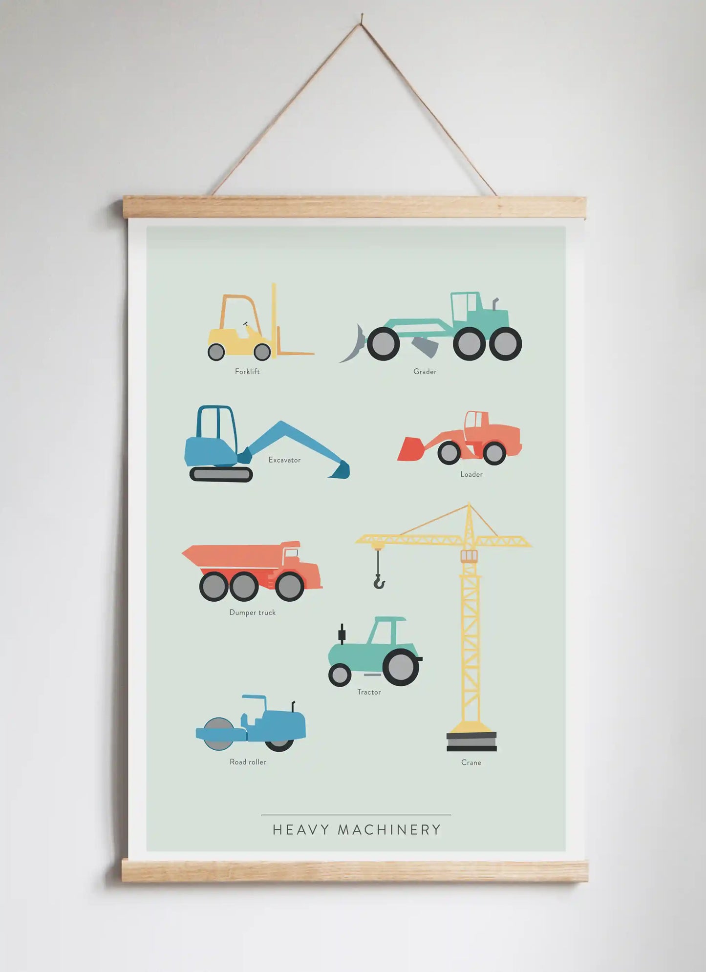 Poster Hanger in Solid Oak