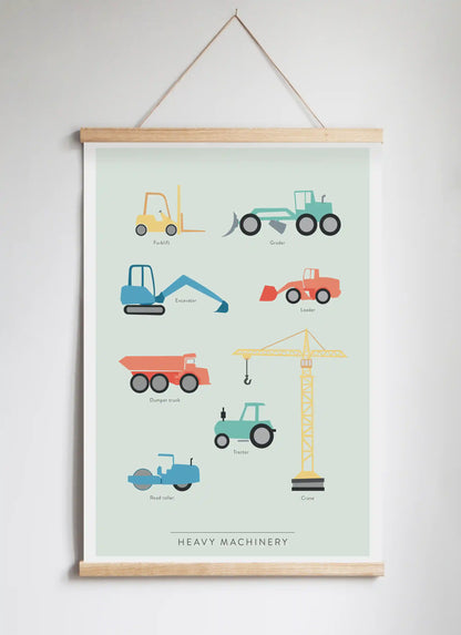 Poster Hanger in Solid Oak